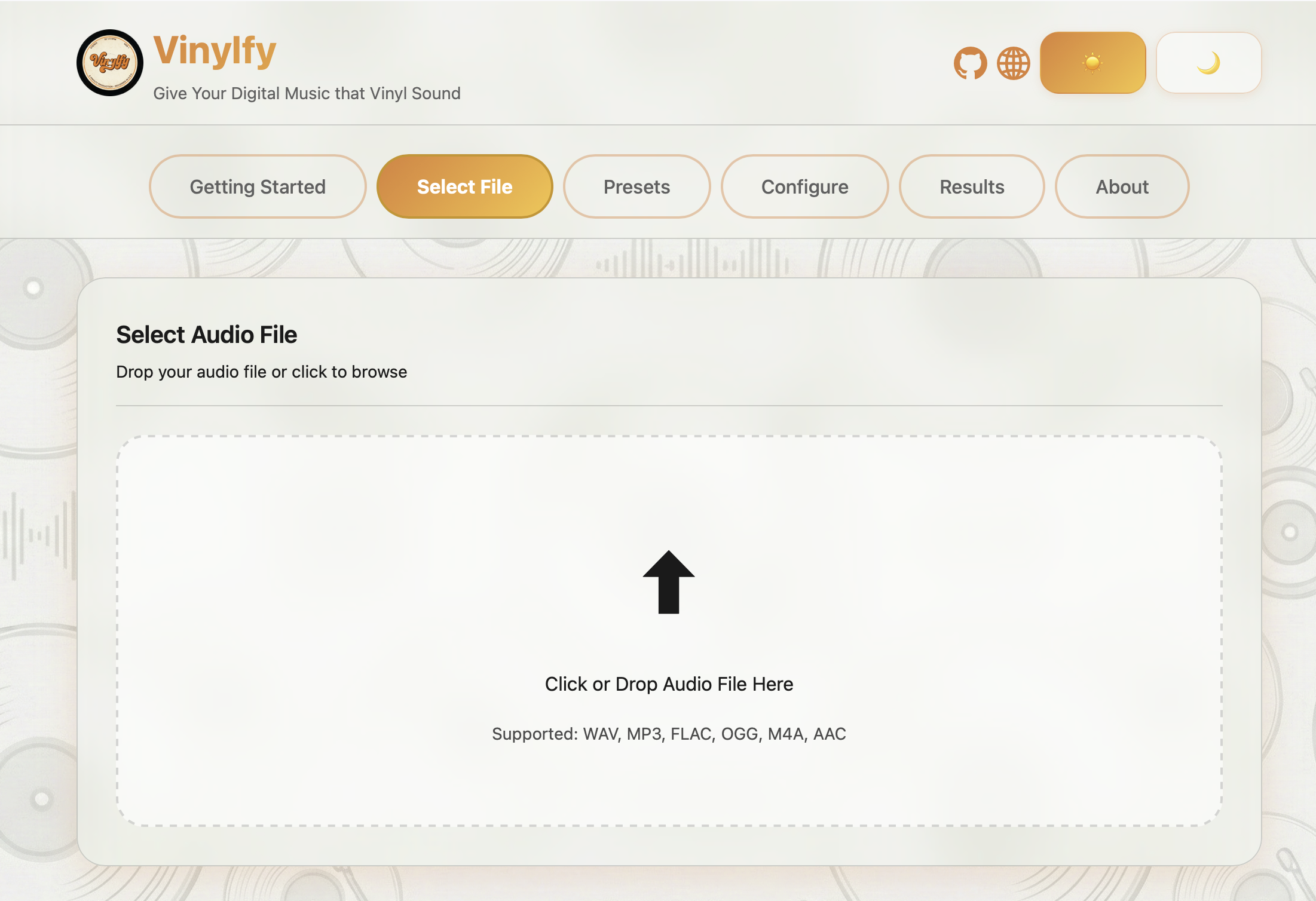 Load Audio File Screenshot